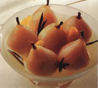 Pere cu sirop de vanilie